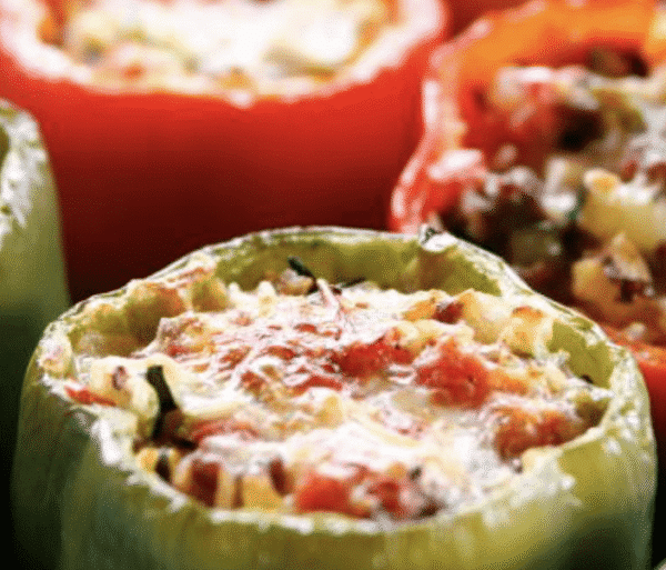 stuffed bell pepper-vegetarian